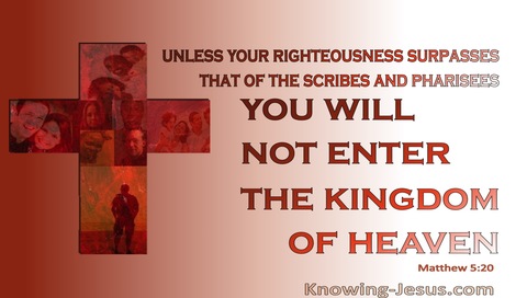 Matthew 5:20 Righteousness And The Kingdom Of Heaven (orange)